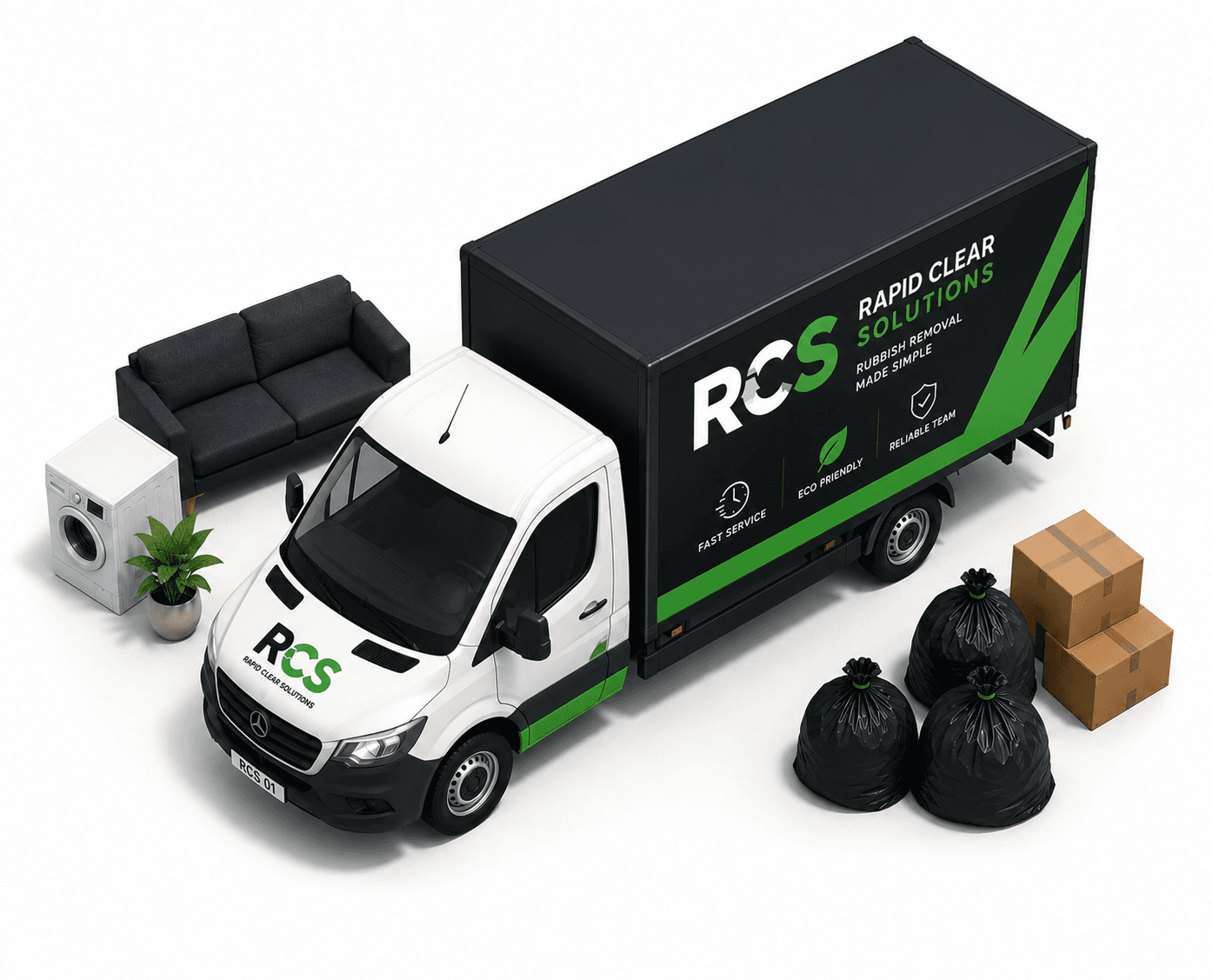 Rapid Clear Solutions removal truck